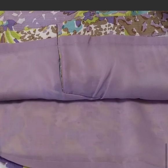 Talbots | Garden Floral Purple, Blue, & Green Pencil Skirt Size 8 - Picture 12 of 12